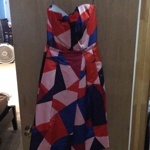 Marc by Marc Jacobs strapless colorful party dress